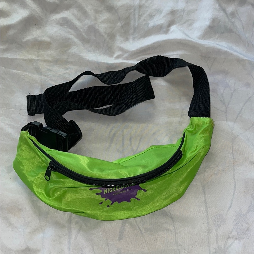 Nickelodeon Green and Black Men's Bag